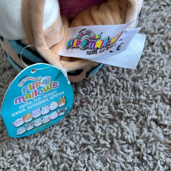 NEW 5” Squishmallows Flip-A-Mallows Leonard The Lion and Liv The Leopard - Picture 5 of 6